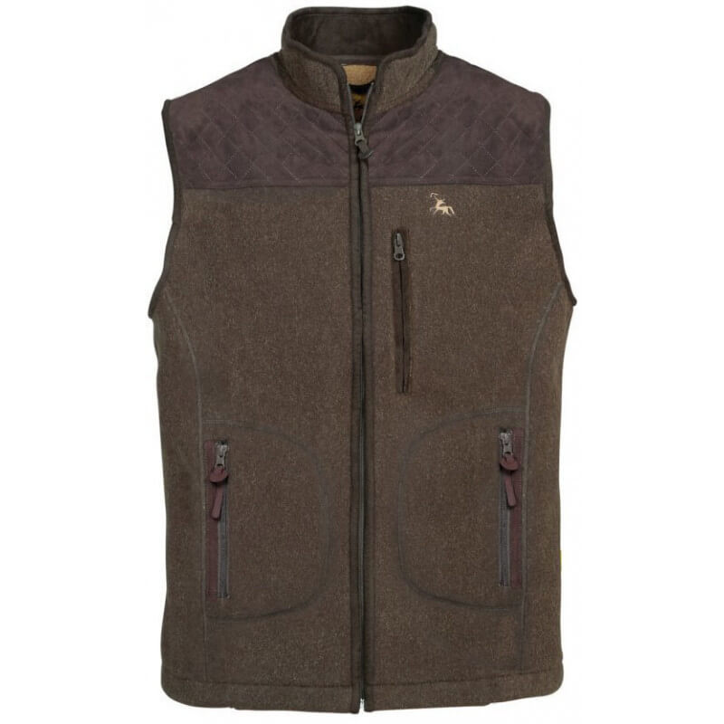 Gilet polaire sans manches Presly EVO marron