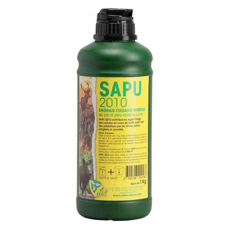 Liquide engrais Sapu 2010 - VITEX