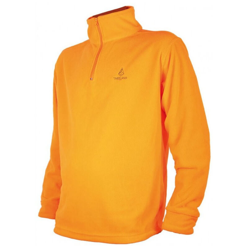 sweat polaire orange enfant treeland