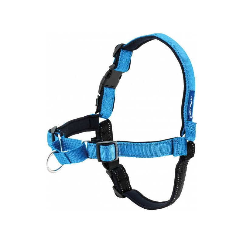 Harnais Easy Walk chien Deluxe bleu