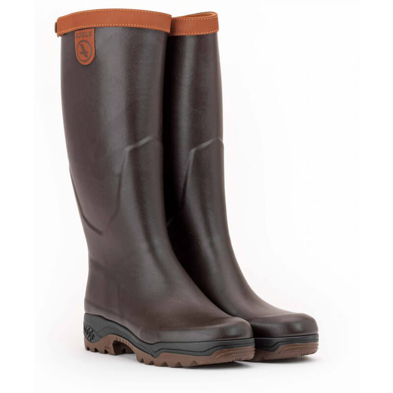 botte de chasse en cuir