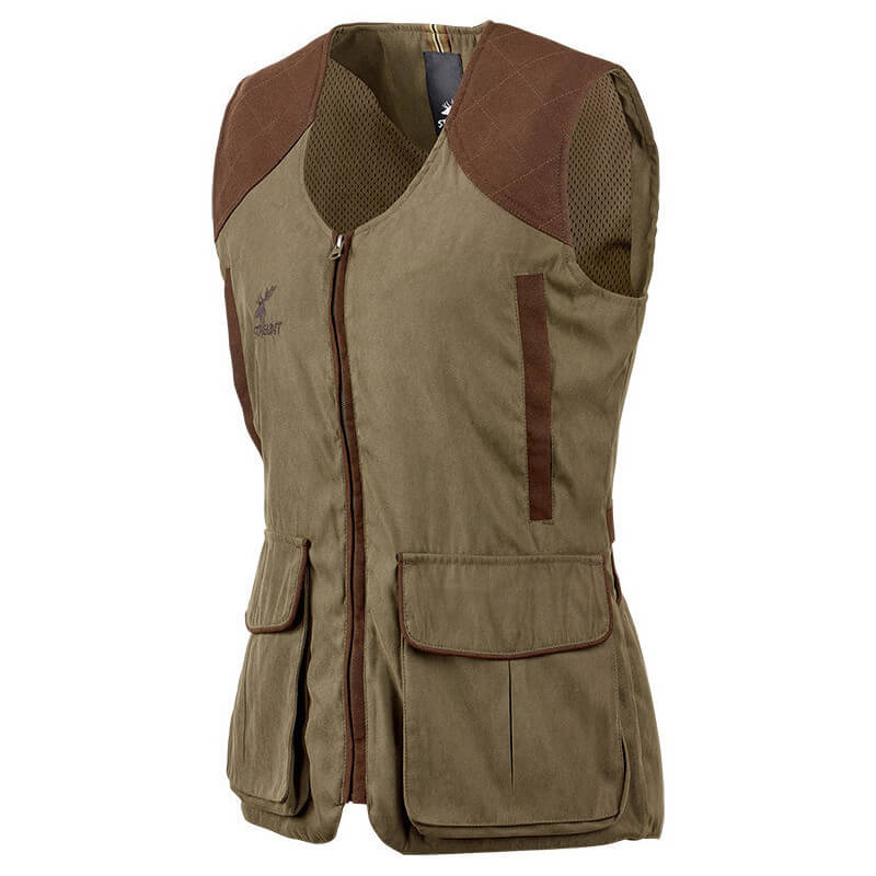 gilet en daim sans manche femme