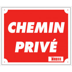 Panneau "Chemin privé" 30x25cm - EUROP ARM