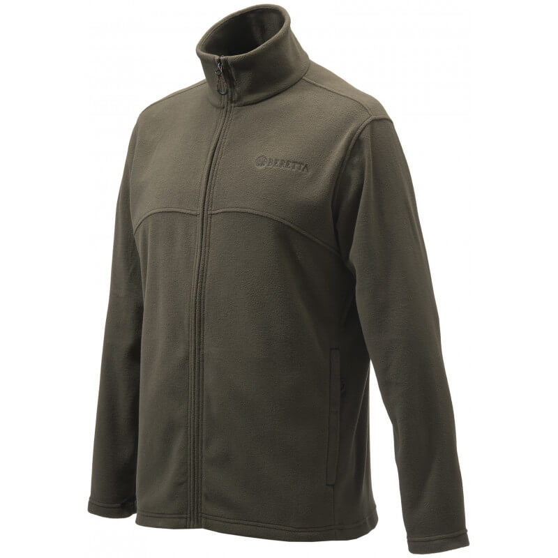 polaire full zip marron