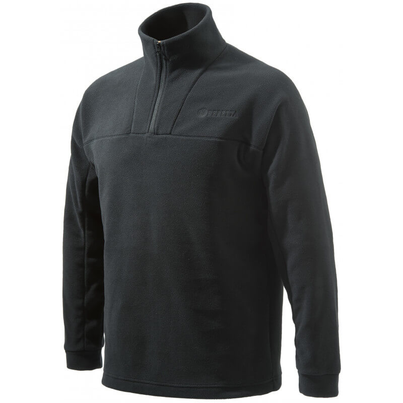 polaire half zip noir