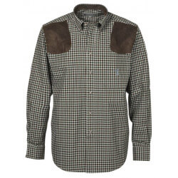 Chemise chasse Sologne Vert/Marron - PERCUSSION