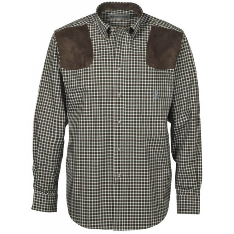 Chemise chasse Sologne Vert/Marron