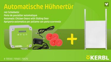 Kit Complet Porte de Poulailler automatique - KERBL - Le-Chasseur